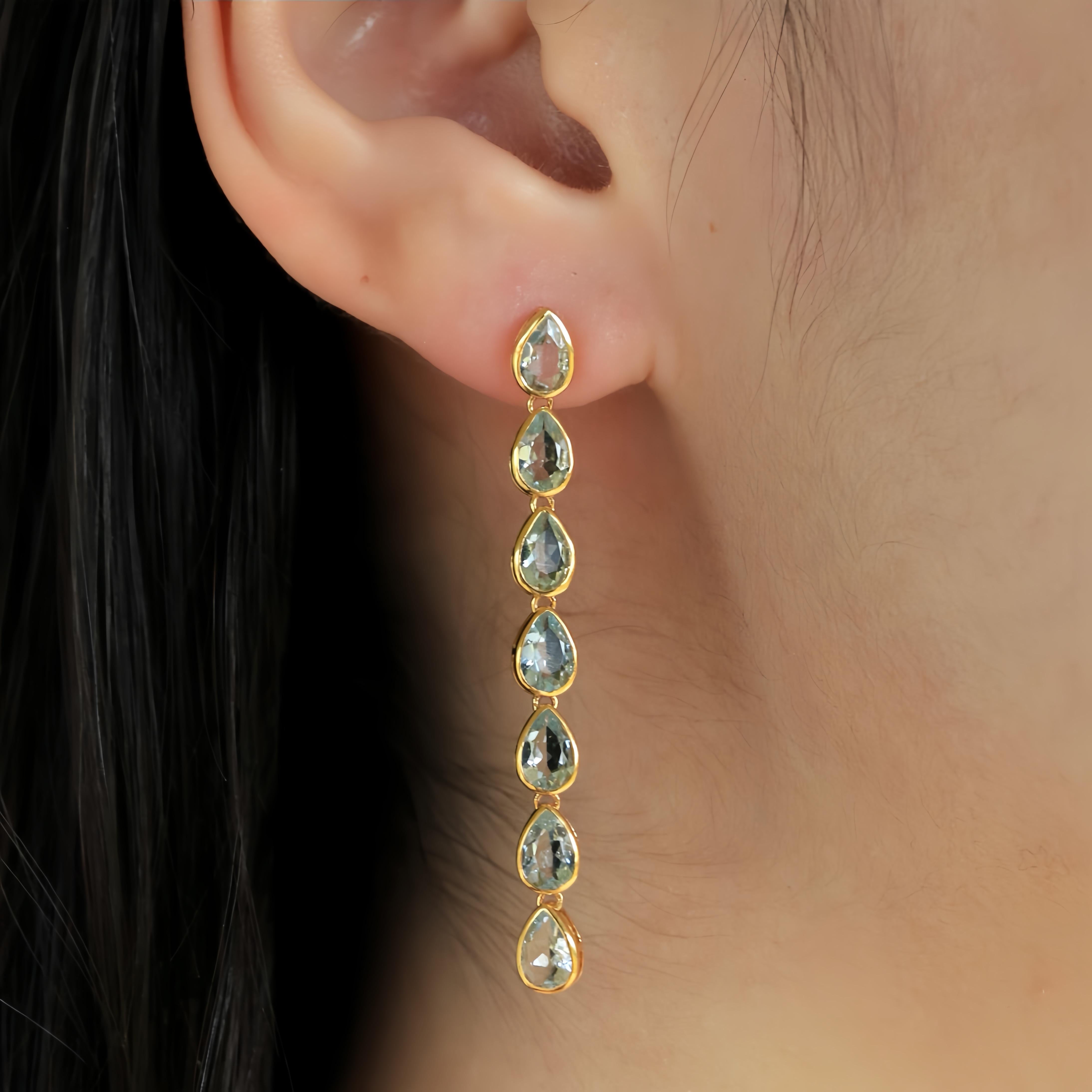pendientes azul cielo