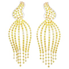 Ninacci Couture 20.24 Carat Total Weight Fancy Color Diamond Drop Earrings