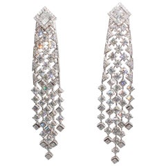 Ninacci Couture 6.69 Carat Total Weight Diamond Chandelier Earrings