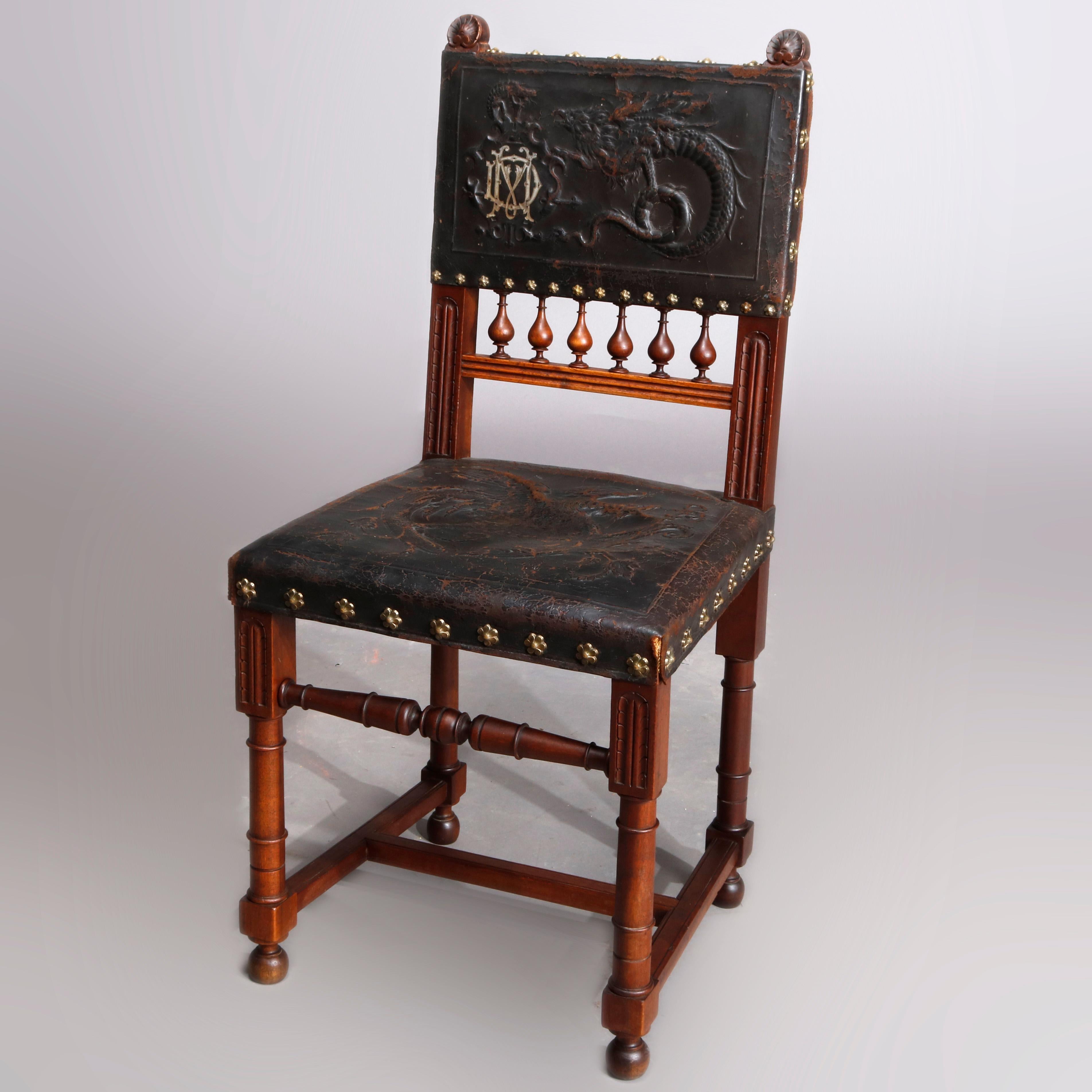 antique dragon chair