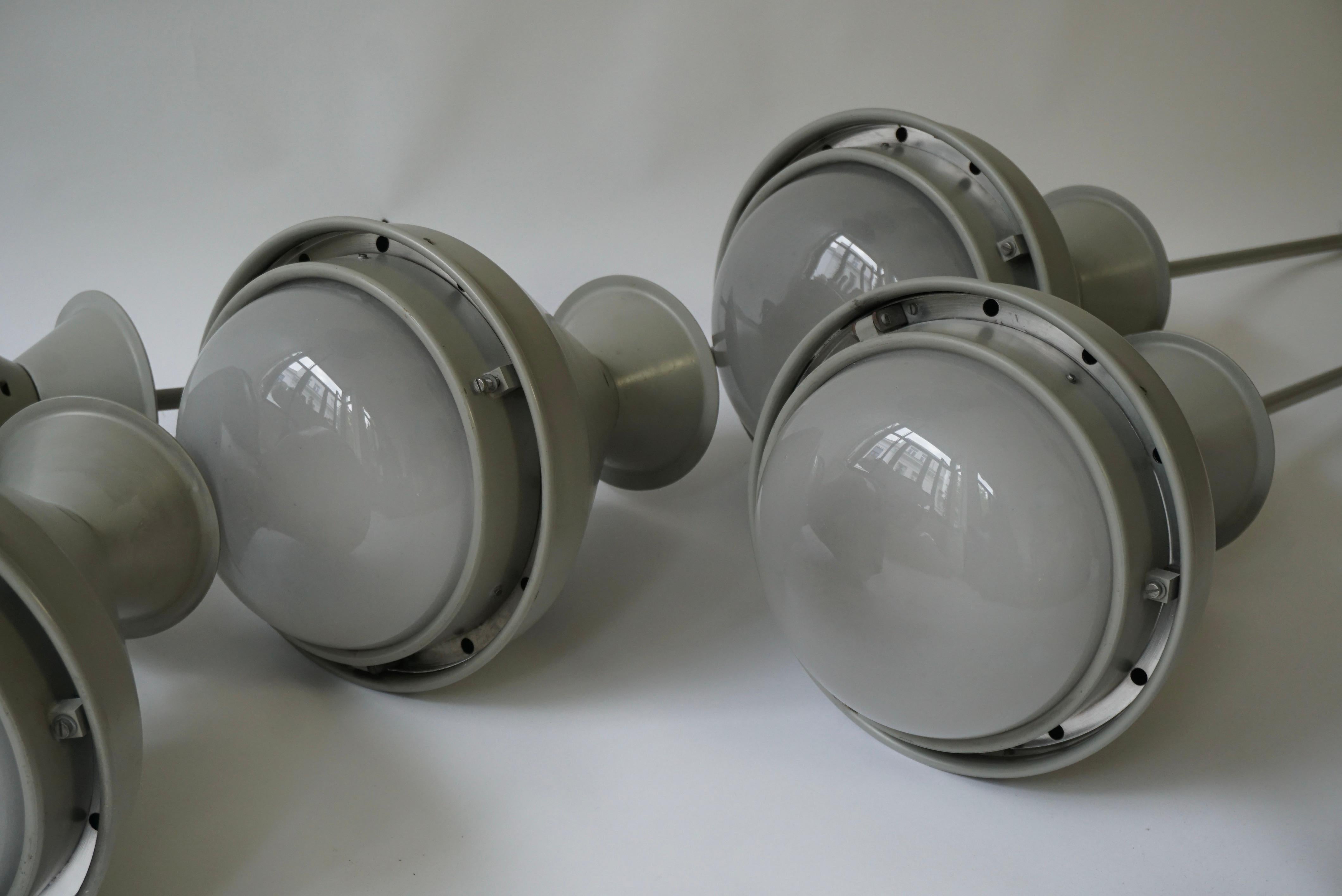 Nine Art Deco Style Ceiling Lights, Chandelier For Sale 3