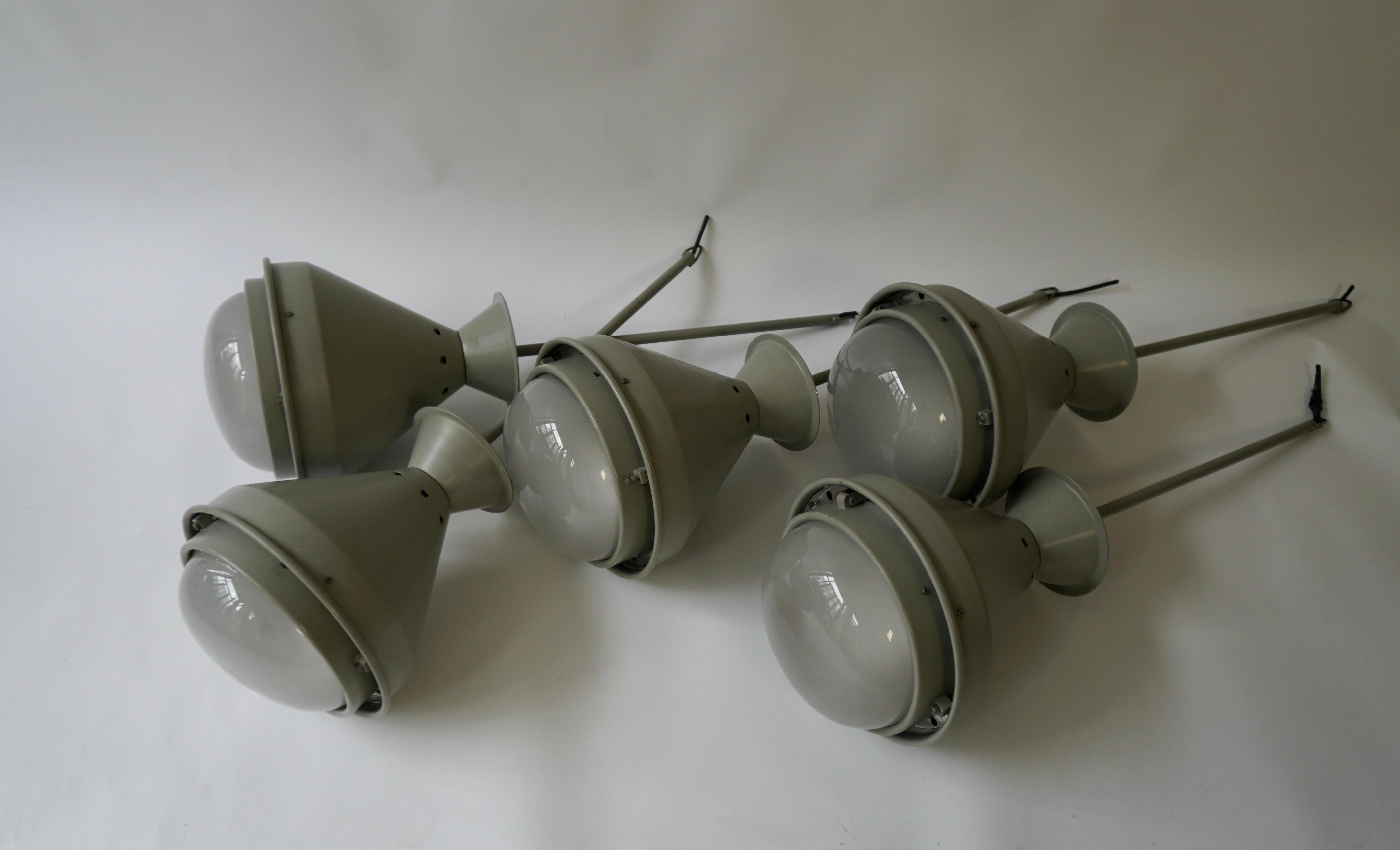 Nine Art Deco Style Ceiling Lights, Chandelier For Sale 5