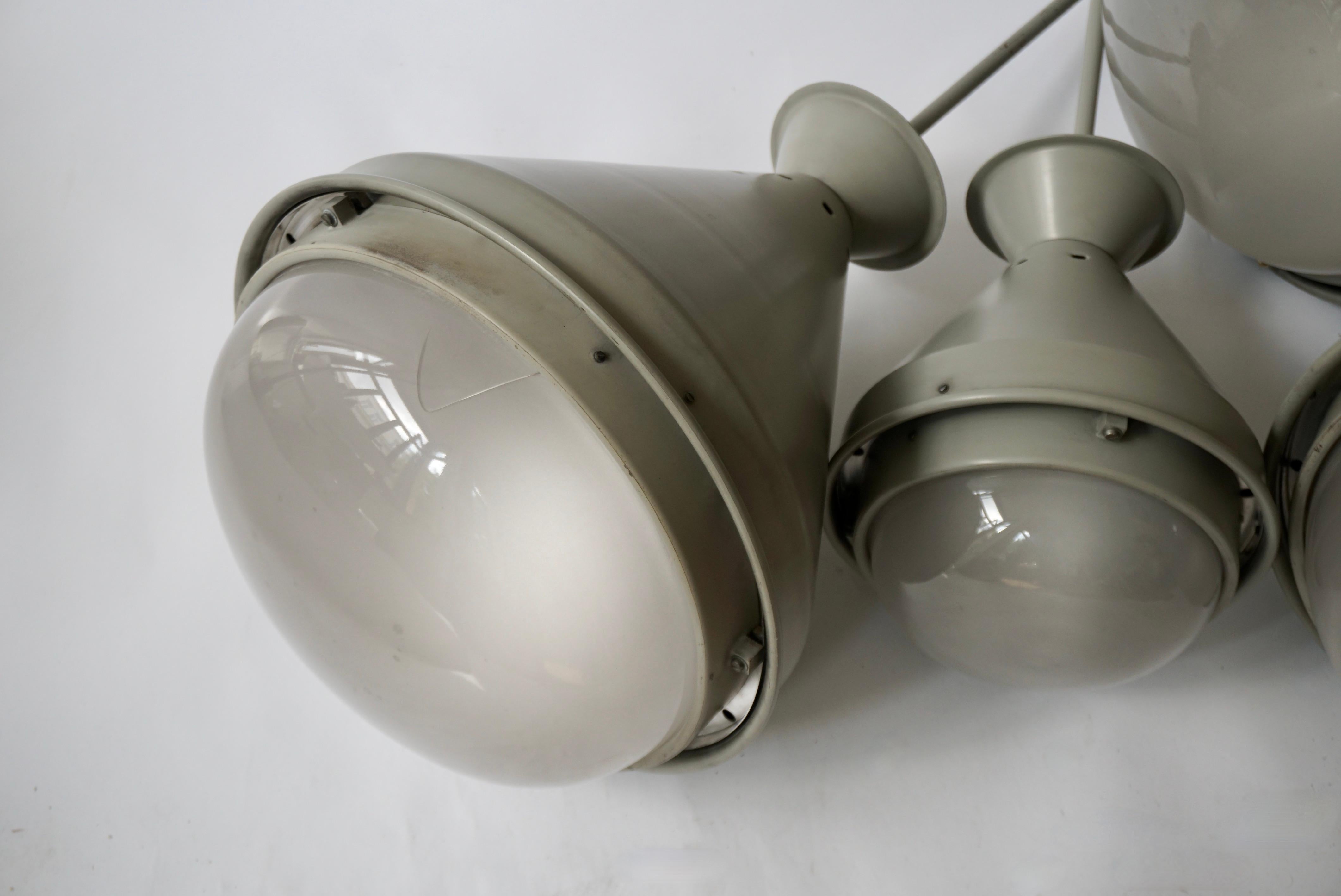 Nine Art Deco Style Ceiling Lights, Chandelier For Sale 8
