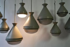 French Art Deco Industrial Pendant, 1950s – Priced Per Light