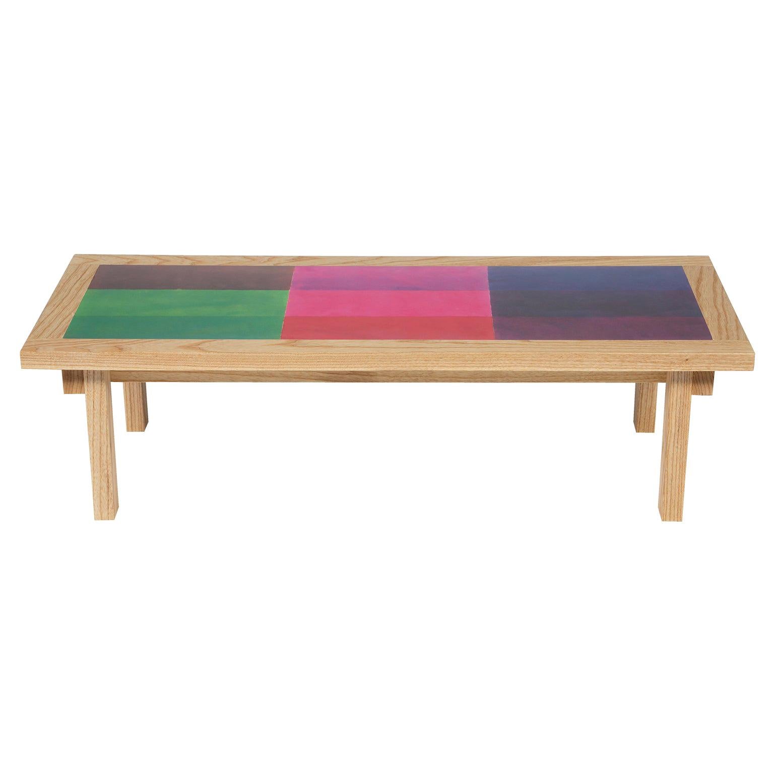 Nine Colored Blocks Table by DANAD Design 'Robyn Denny' For Sale