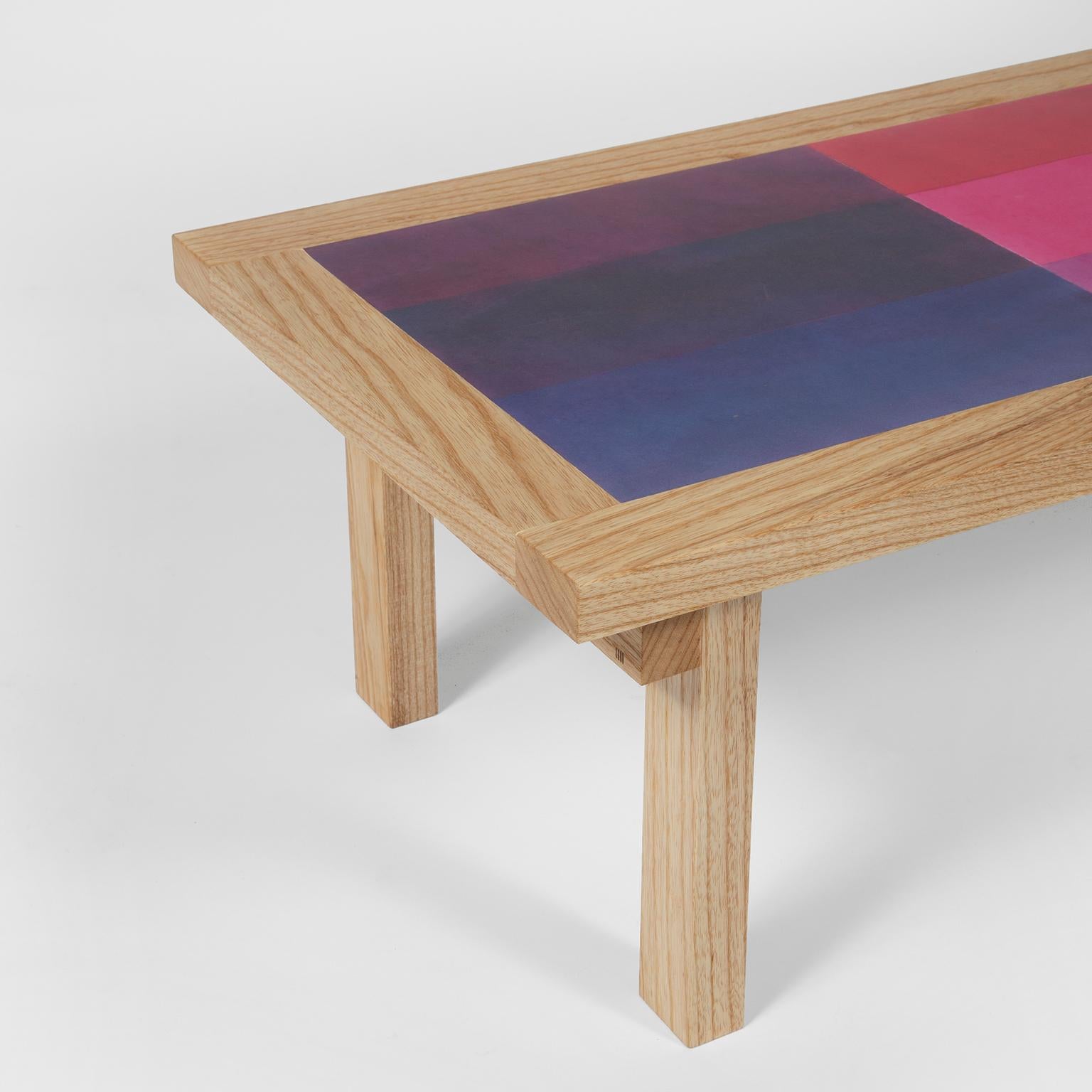 English Nine Colored Blocks Table by DANAD Design 'Robyn Denny' For Sale