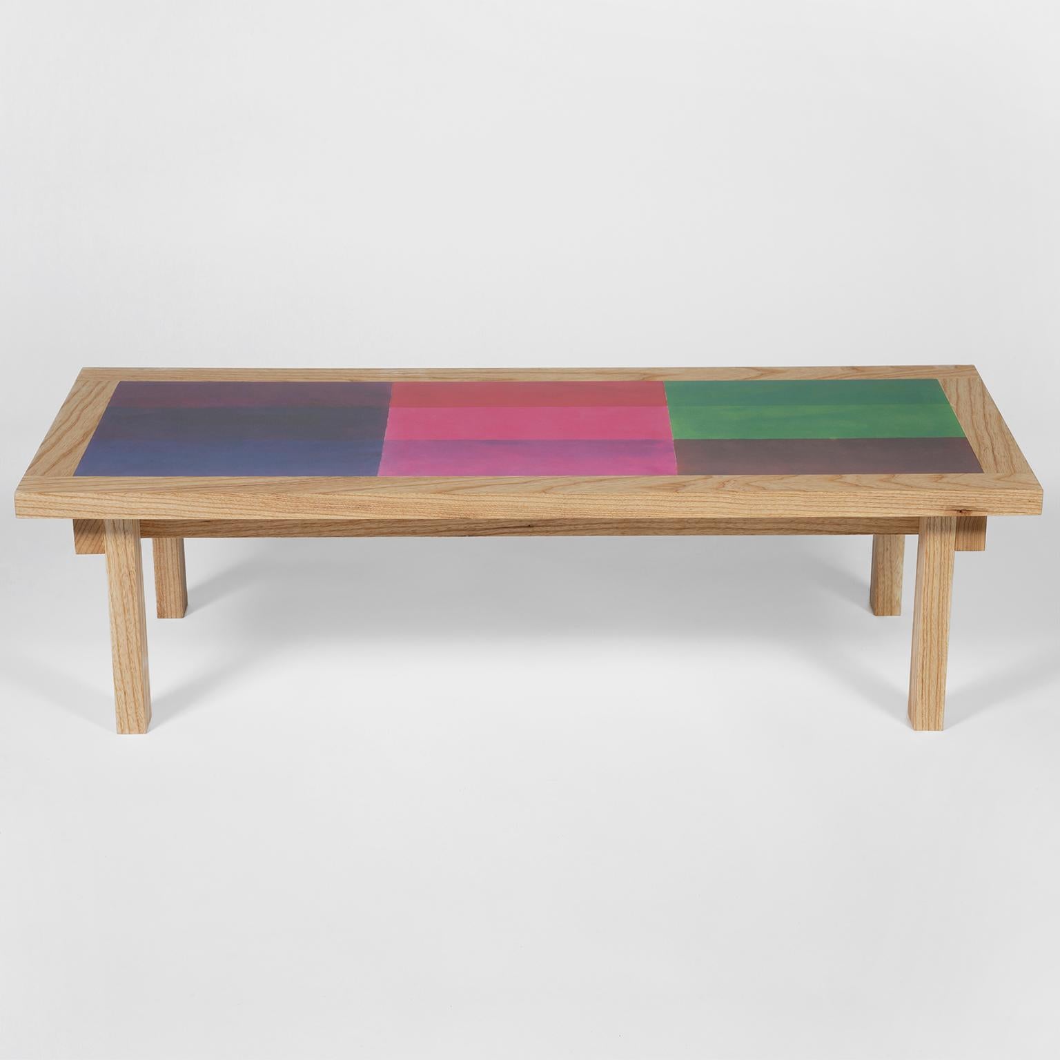 Nine Colored Blocks Table by DANAD Design 'Robyn Denny' In New Condition For Sale In London, GB
