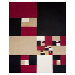 Nine Constant Windows Limited Edition Rug by James Siena, Hand-Knotted Wool