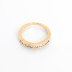 Nine Diamonds 14k Yellow Gold Ring