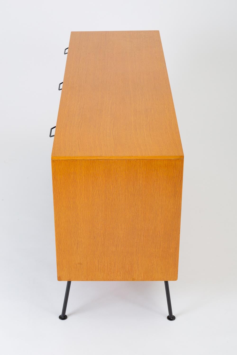Powder-Coated Nine-Drawer Dresser from Raymond Loewy’s “Accent” Line for the Mengel Company