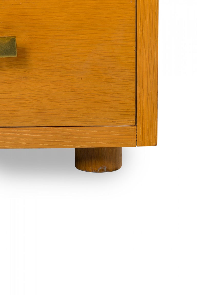 Nine Drawer Maple Commode / Nightstand For Sale at 1stDibs