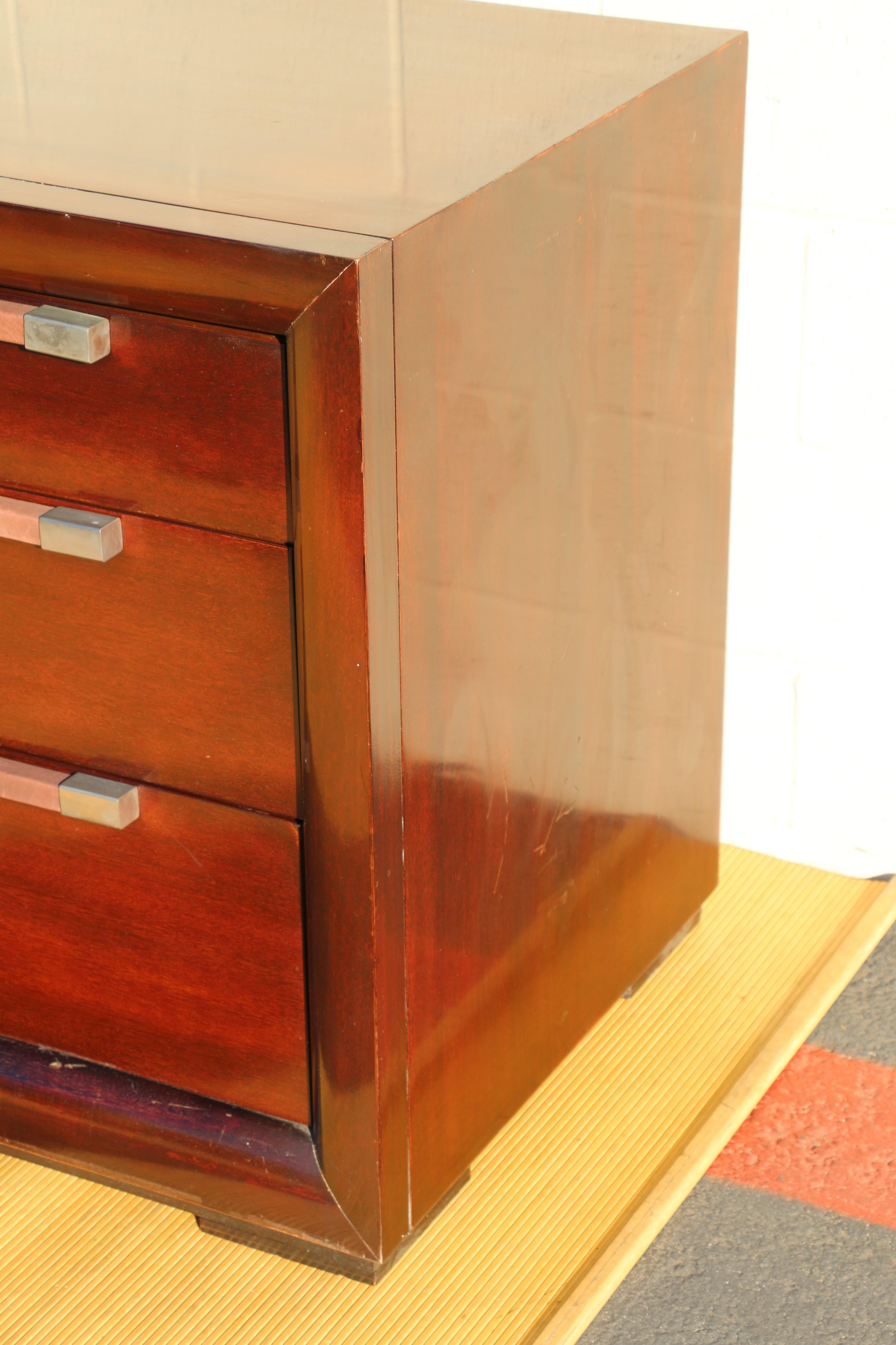 Nine Drawers Dresser by Polo Ralph Lauren Art Deco Style For Sale 4