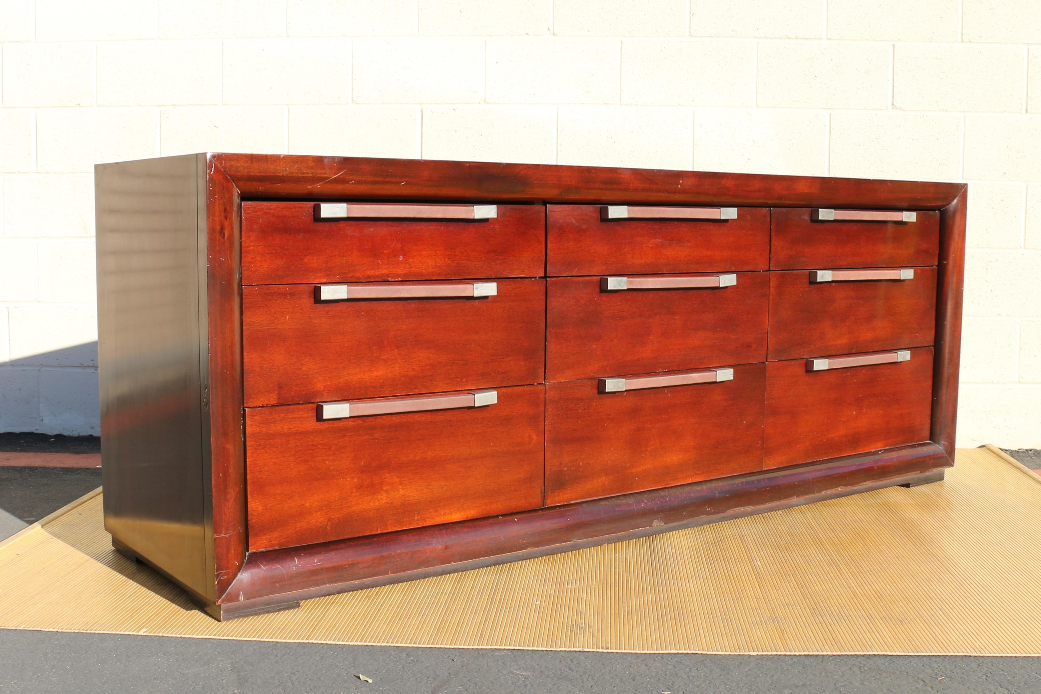 Nine Drawers Dresser by Polo Ralph Lauren Art Deco Style For Sale 8
