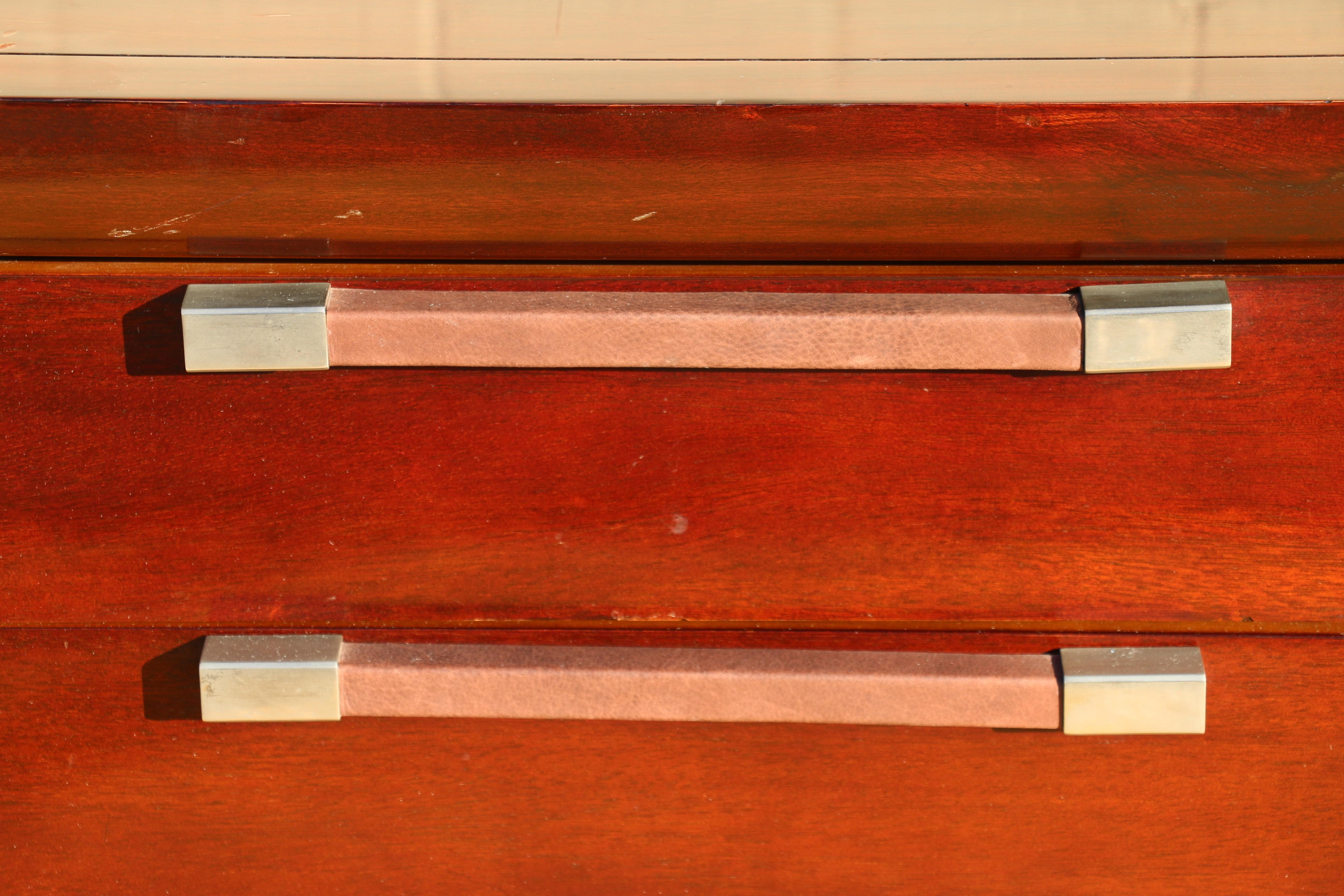 Nine Drawers Dresser by Polo Ralph Lauren Art Deco Style In Good Condition For Sale In North Hollywood, CA