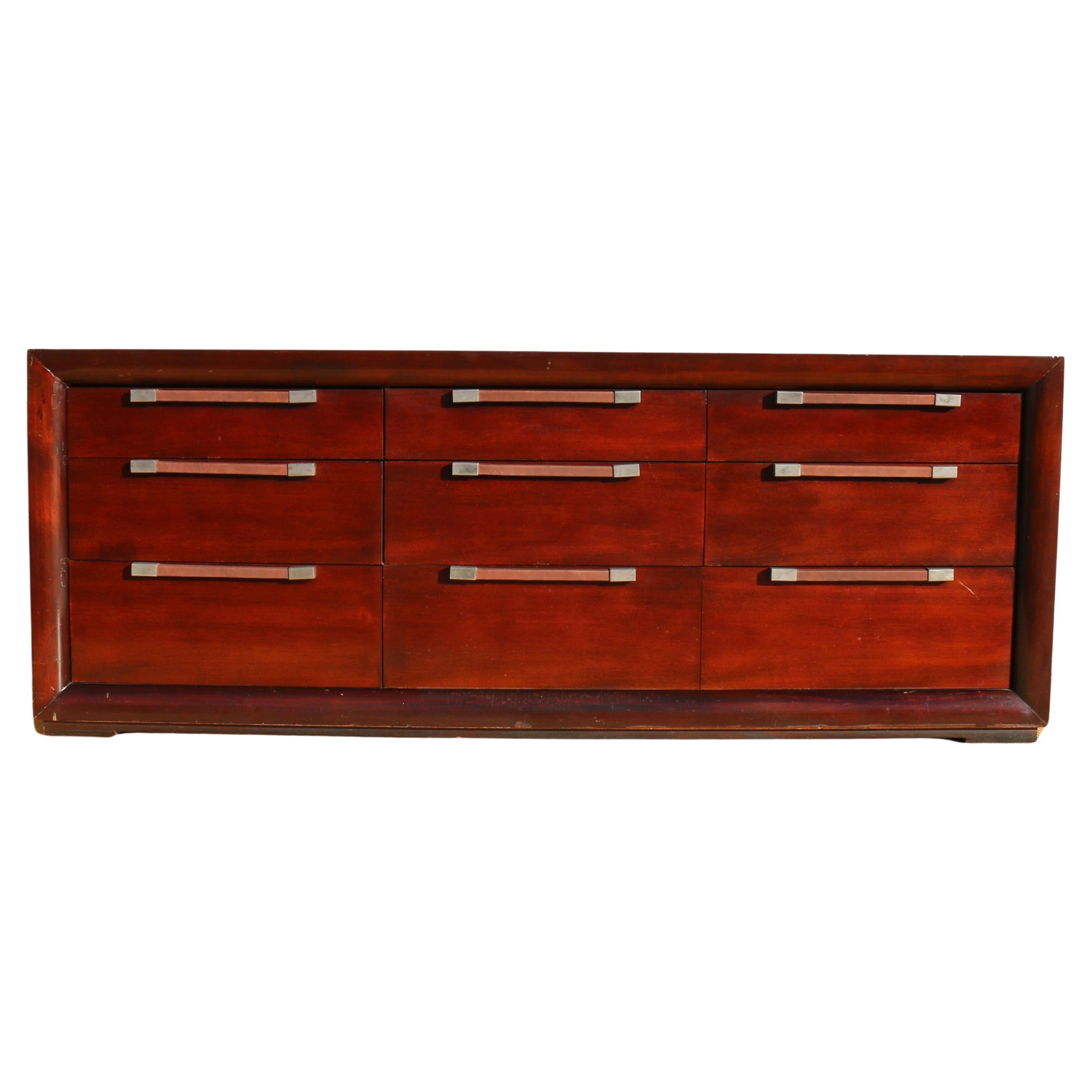 Nine Drawers Dresser by Polo Ralph Lauren Art Deco Style
