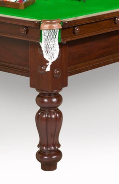 Nine Foot Billiard Table by Burroughs and Watts