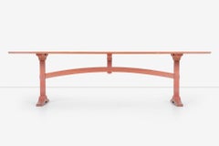 Nine Foot Hand Crafted Free-Edge Trestle Table by Don Braden