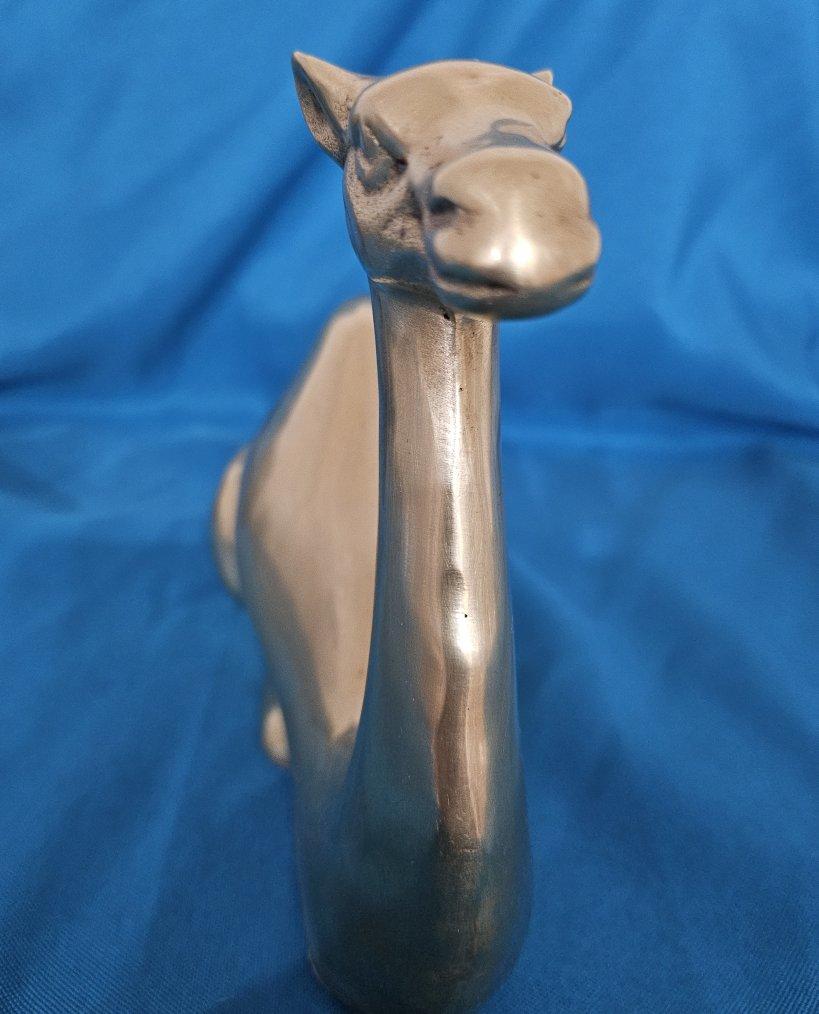 Nine Inch Mid-Century Modern Brass Camel Sculpture 2