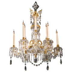 Antique Nine-Light Chandelier by Perry & Co.