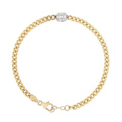 Nine Lightwave Diamond 14K (or 18k upon request) Yellow Gold Link Bracelet