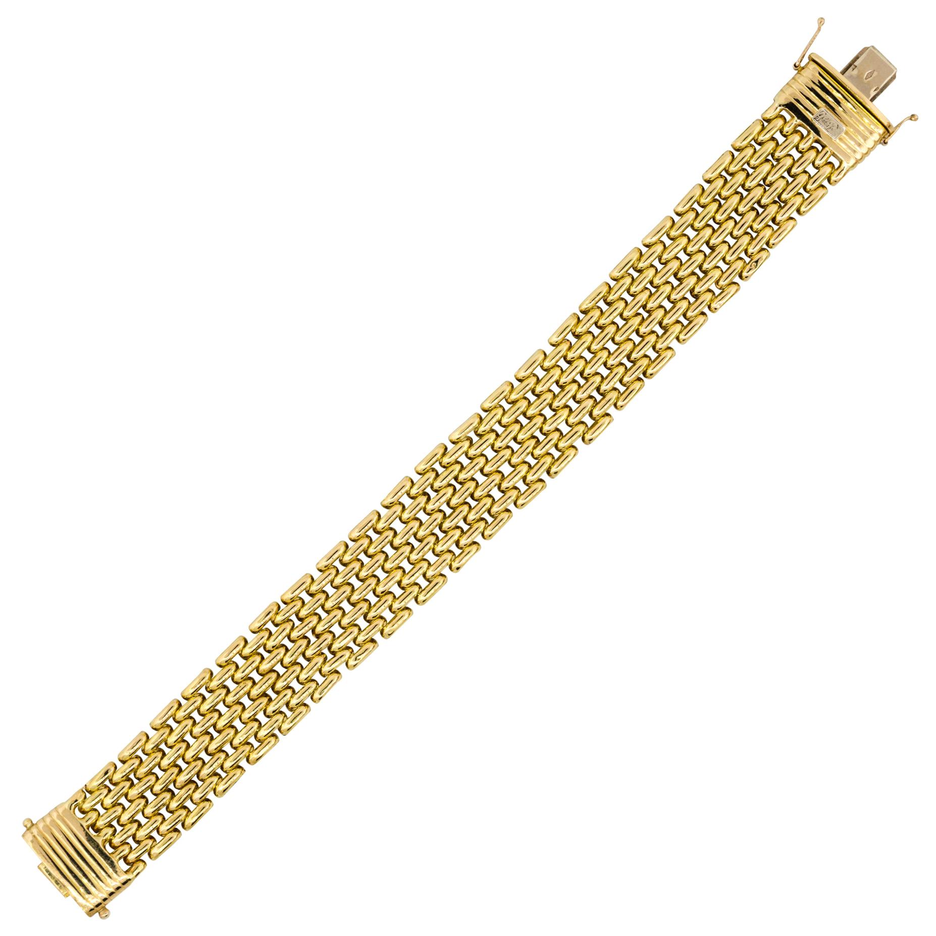 M.Gerard Diamond Interlocking Link Bracelet For Sale at 1stDibs