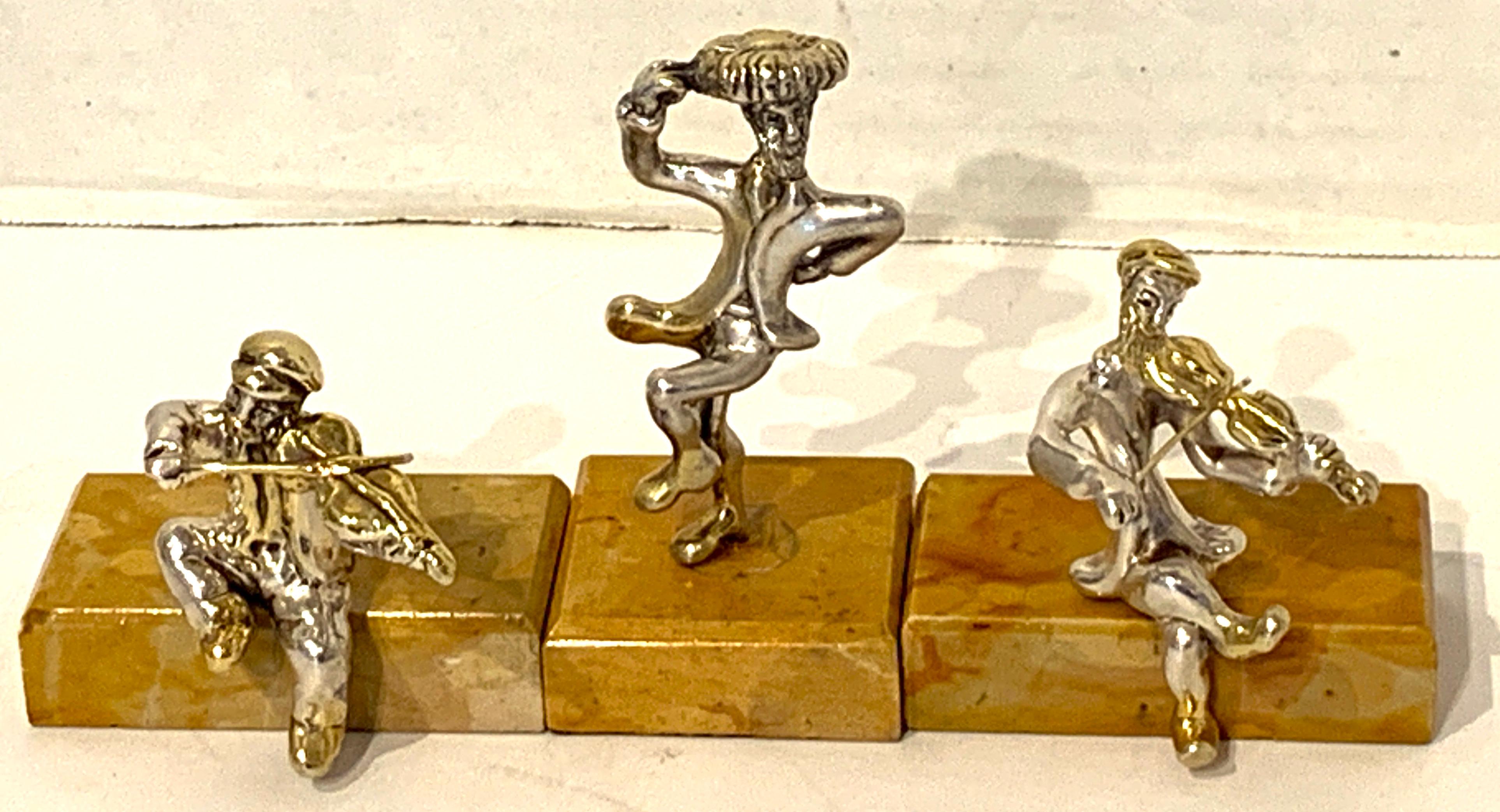 Nine Sam Philipe Gilt Sterling Judaica Sculptures 3