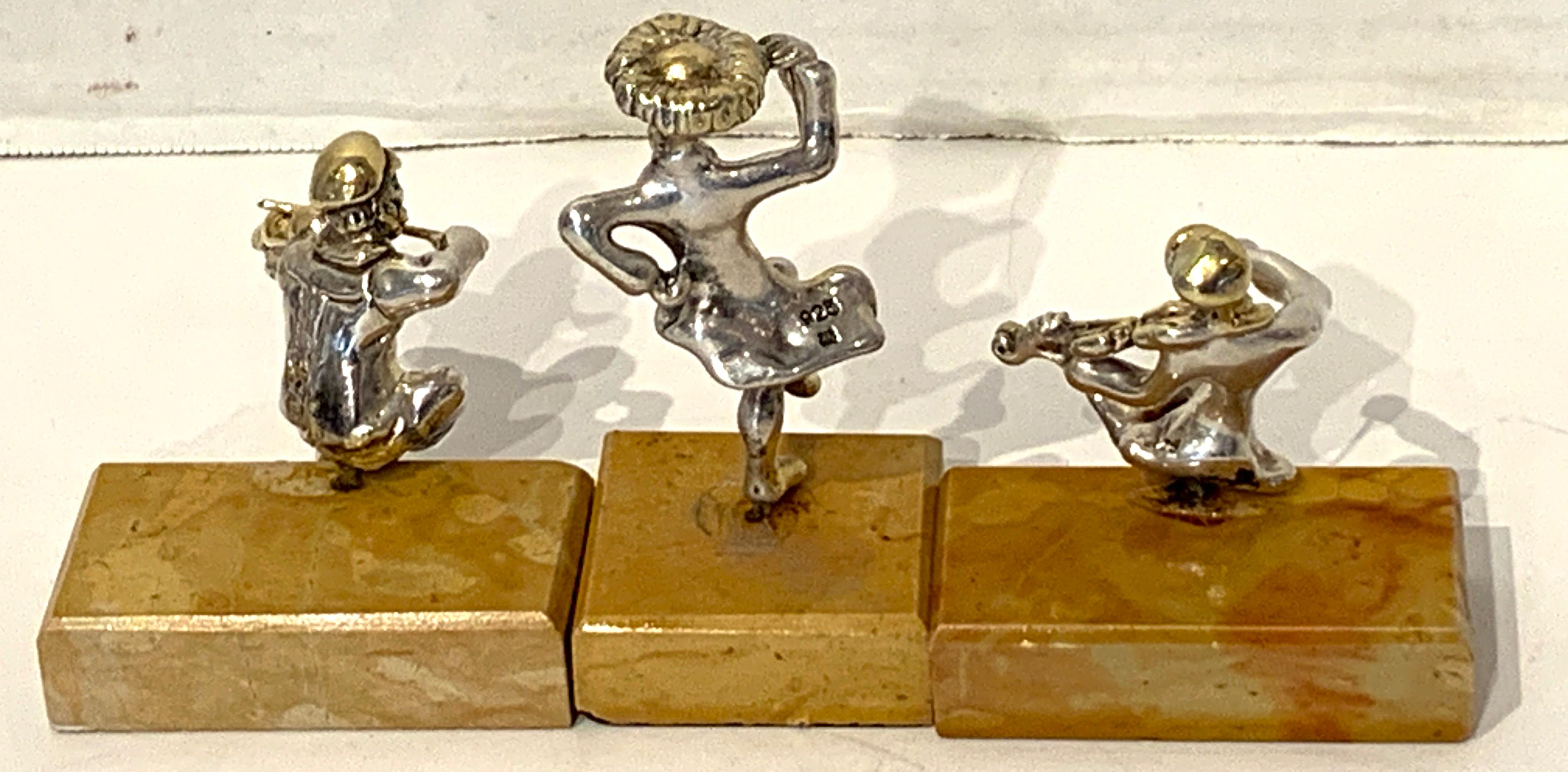 Nine Sam Philipe Gilt Sterling Judaica Sculptures 4