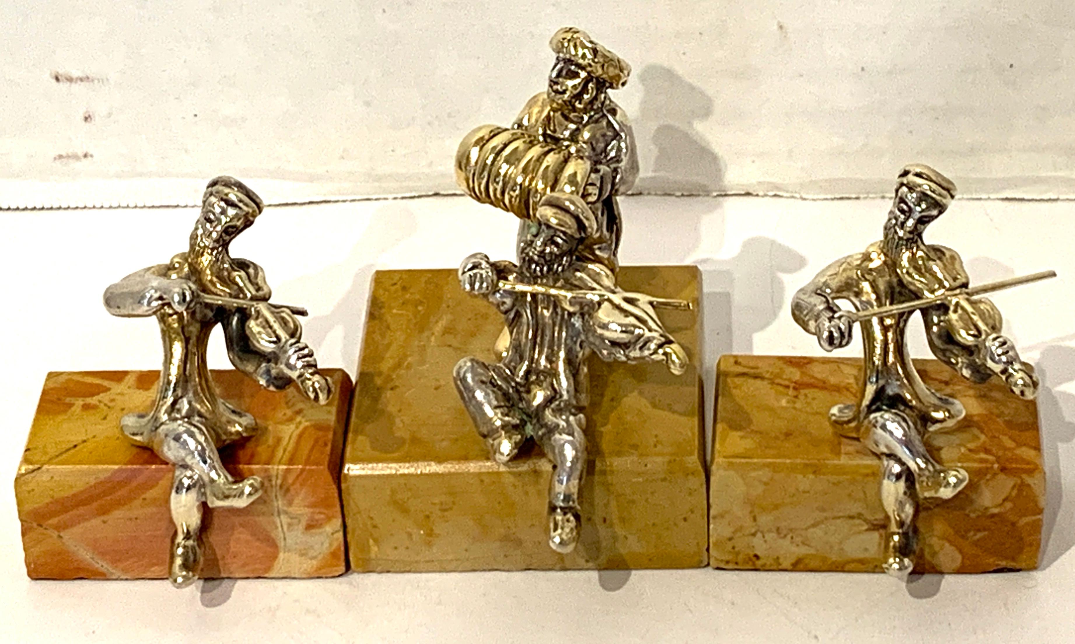 Nine Sam Philipe Gilt Sterling Judaica Sculptures 1