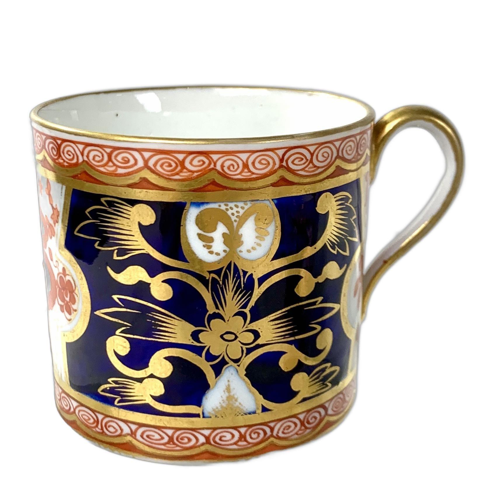Nine Antique Spode Dollar Pattern Coffee Cups, England, Circa 1820 For Sale 1
