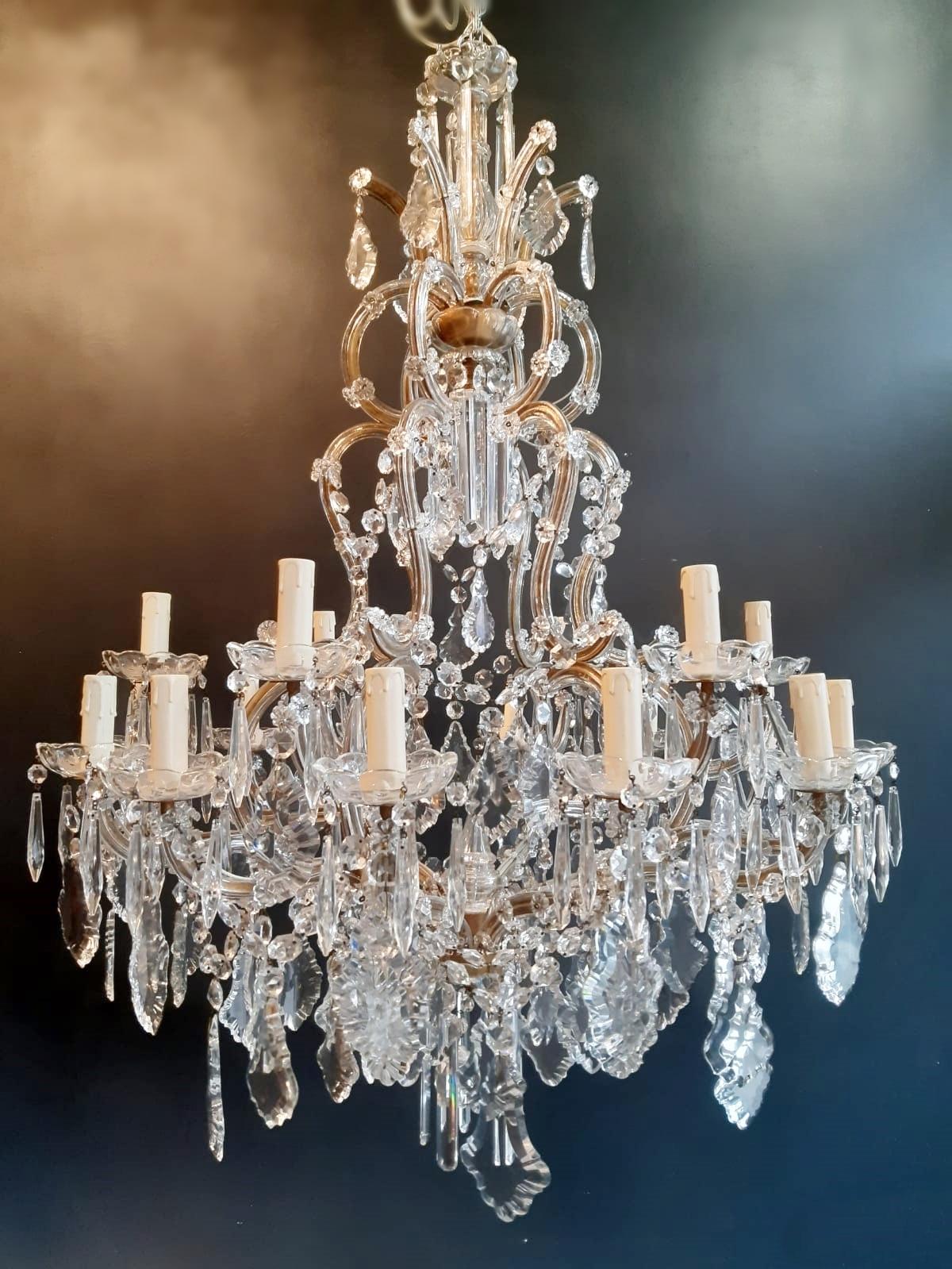 Nineteen-Light Maria Theresa Chandelier Antique Ceiling Lamp Lustre Art Nouveau 4