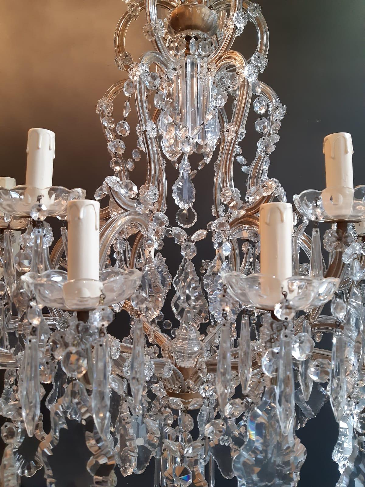 Baroque Nineteen-Light Maria Theresa Chandelier Antique Ceiling Lamp Lustre Art Nouveau