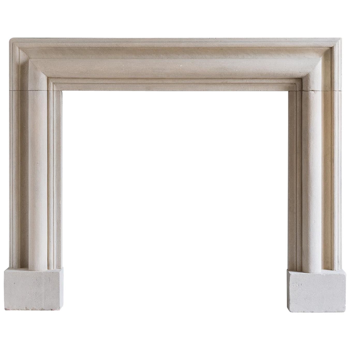 Nineteenth Century Bathstone Bolection Fireplace