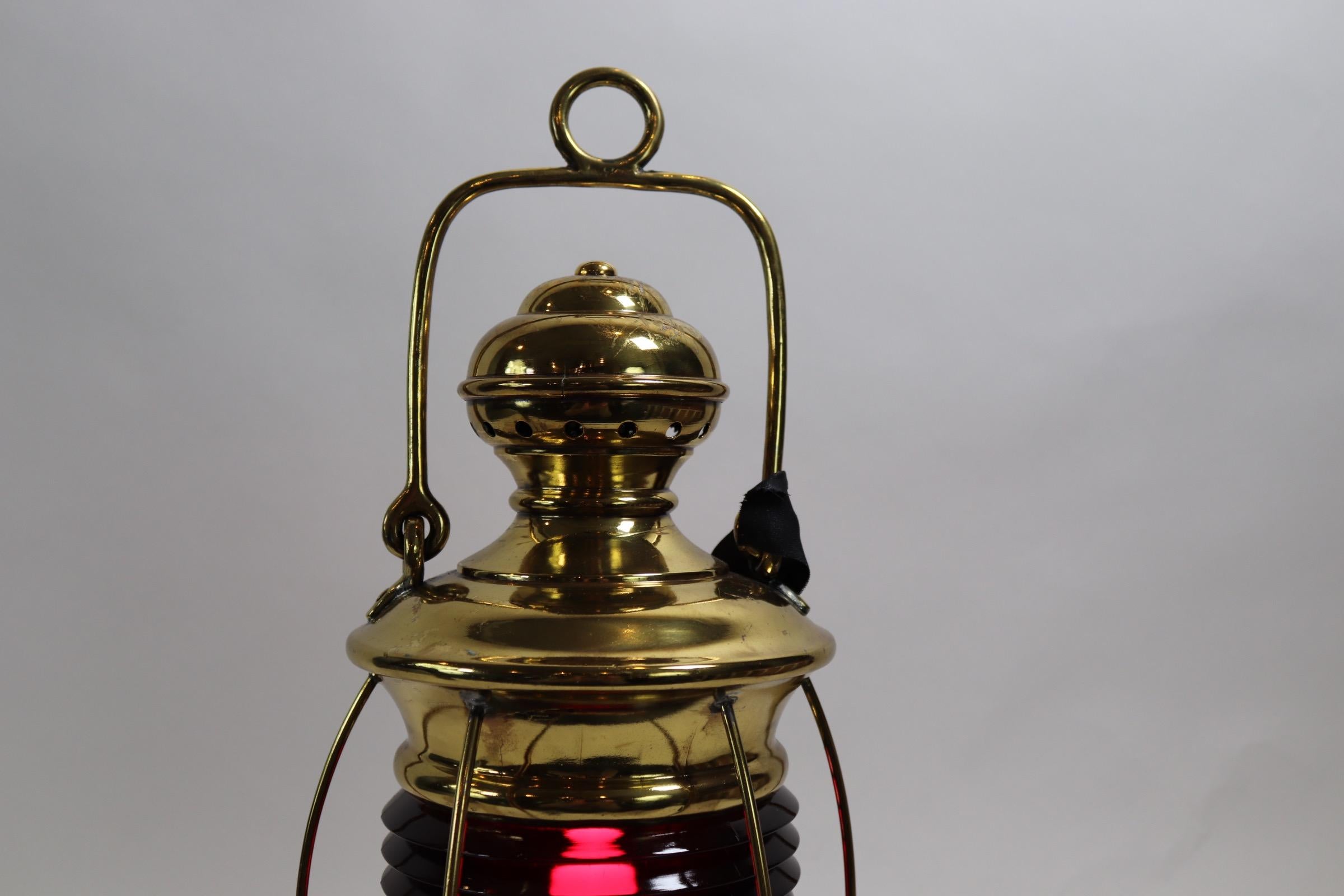 Late 19th Century 19th Century Brass Ships Lantern
