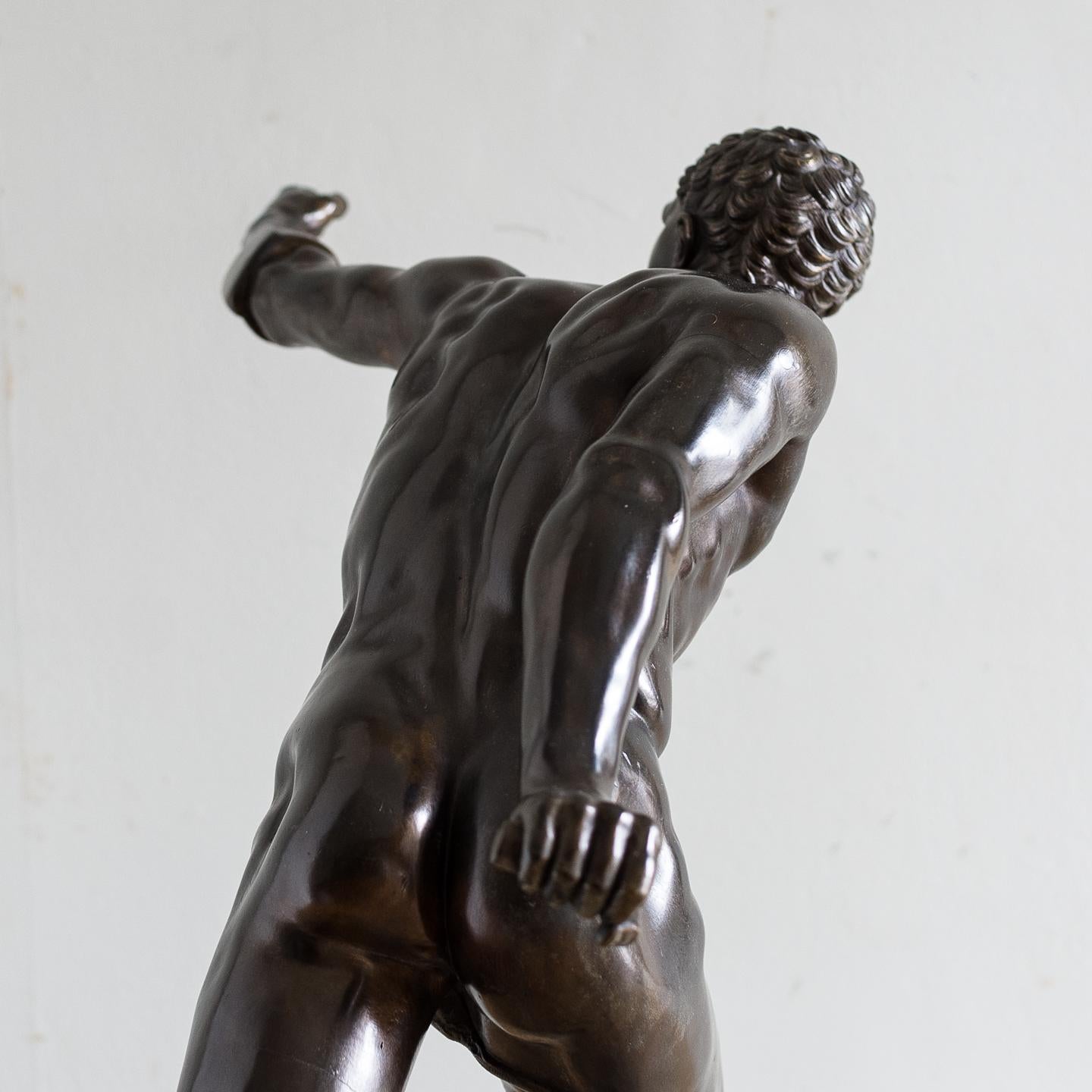 19th Century Bronze Sculpture of the Borghese Gladiator 3