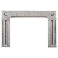 Nineteenth Century Carrara Marble Frame Fireplace Surround