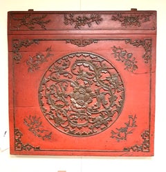 Nineteenth Century Chinese Antique Carved Wall Sculpture Plaque Relief Screen