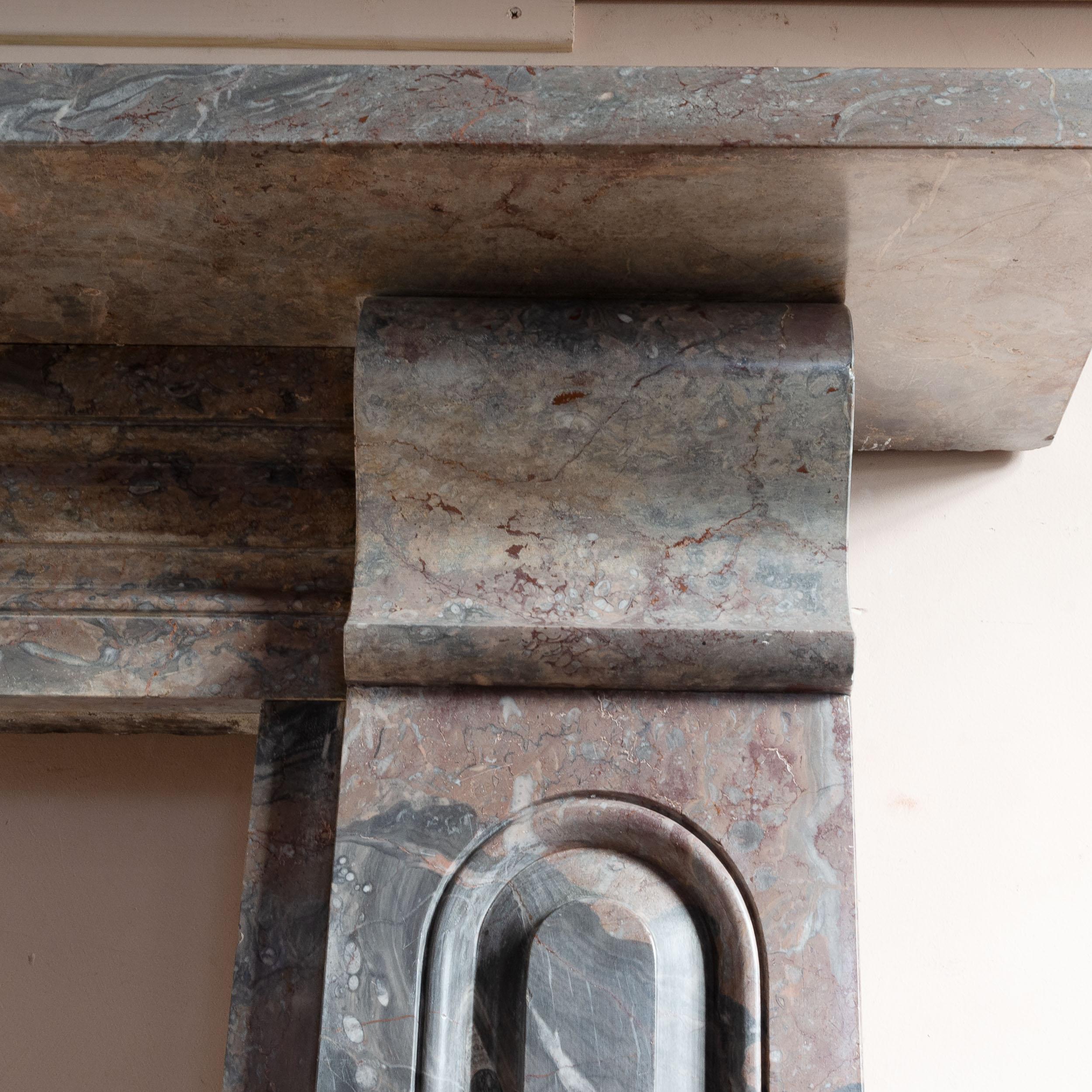 Chimenea de piedra caliza devónica del siglo XIX en venta 13