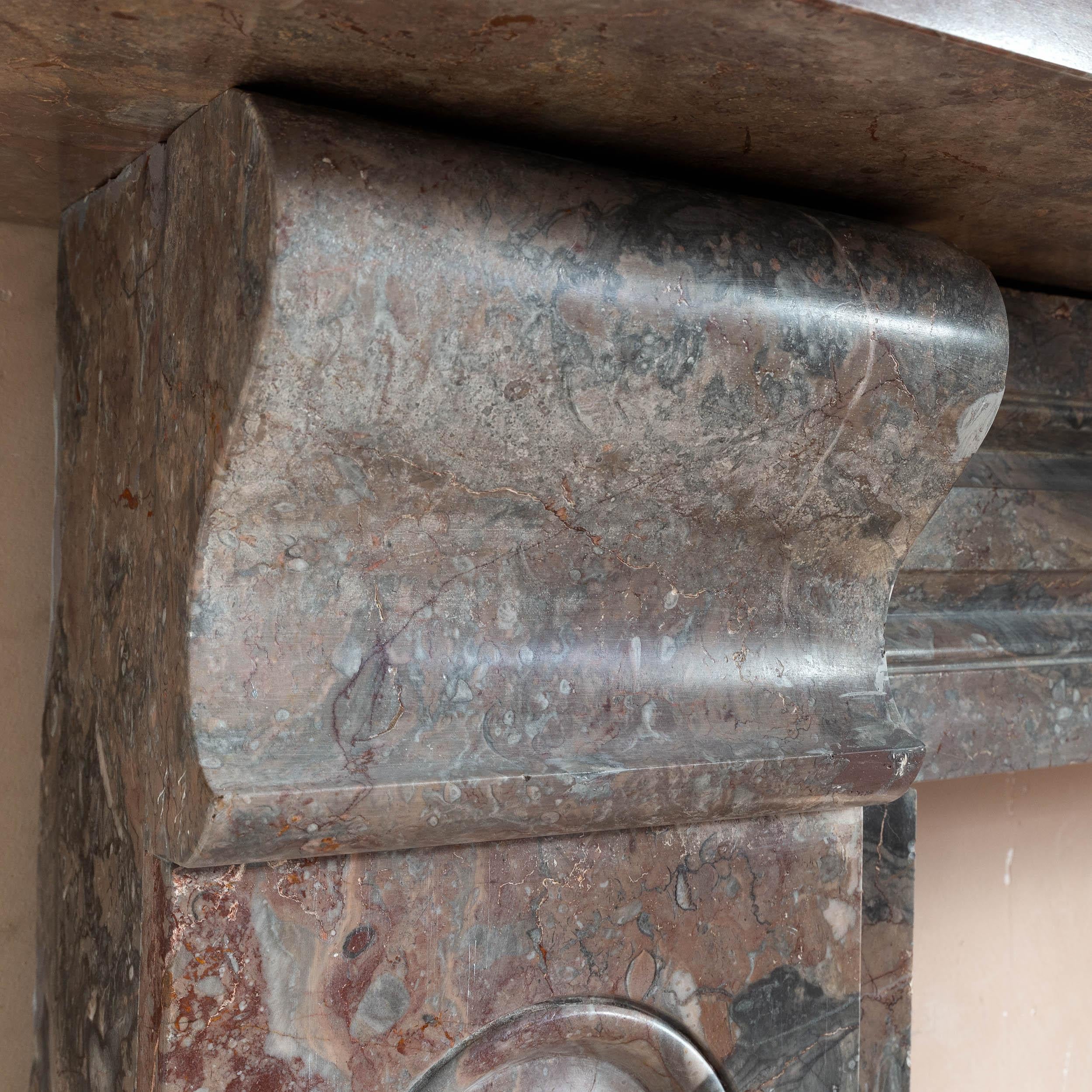 Chimenea de piedra caliza devónica del siglo XIX en venta 3