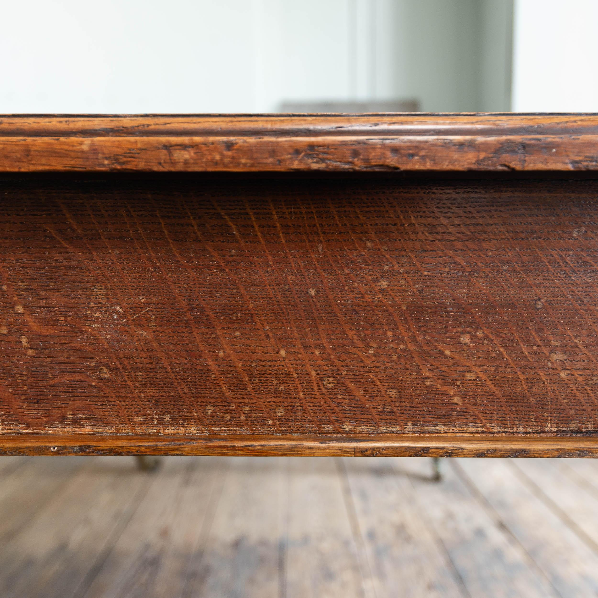 Nineteenth Century English Oak Library Table by Holland & Sons 5