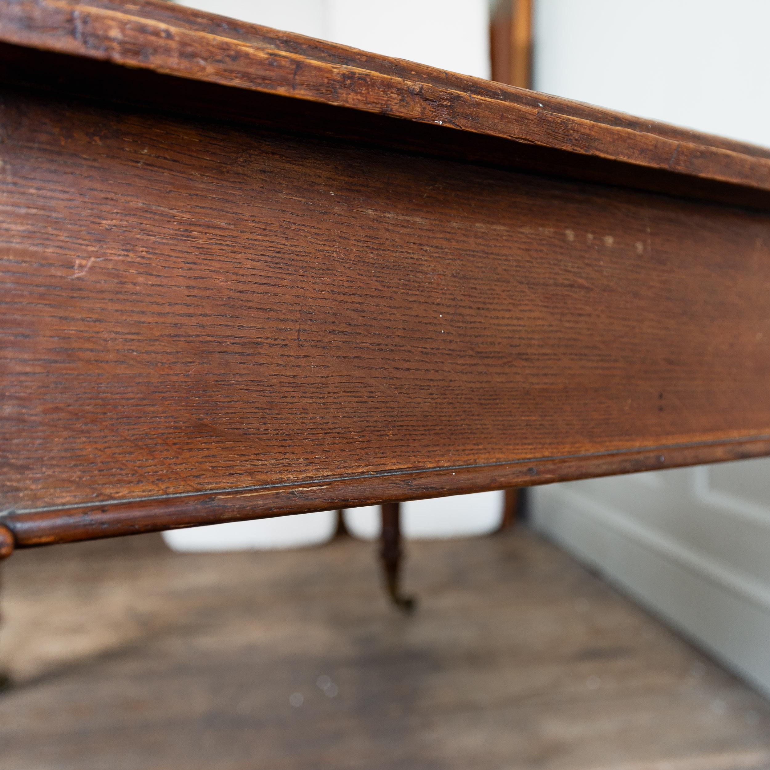Nineteenth Century English Oak Library Table by Holland & Sons 6