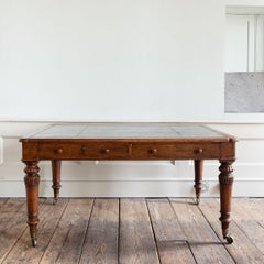 Nineteenth Century English Oak Library Table by Holland & Sons