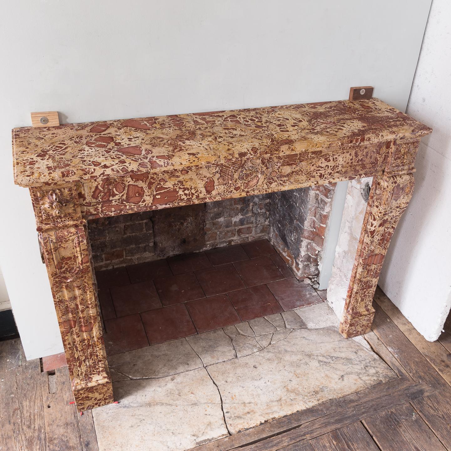 19th Century French Breche Fireplace For Sale 9