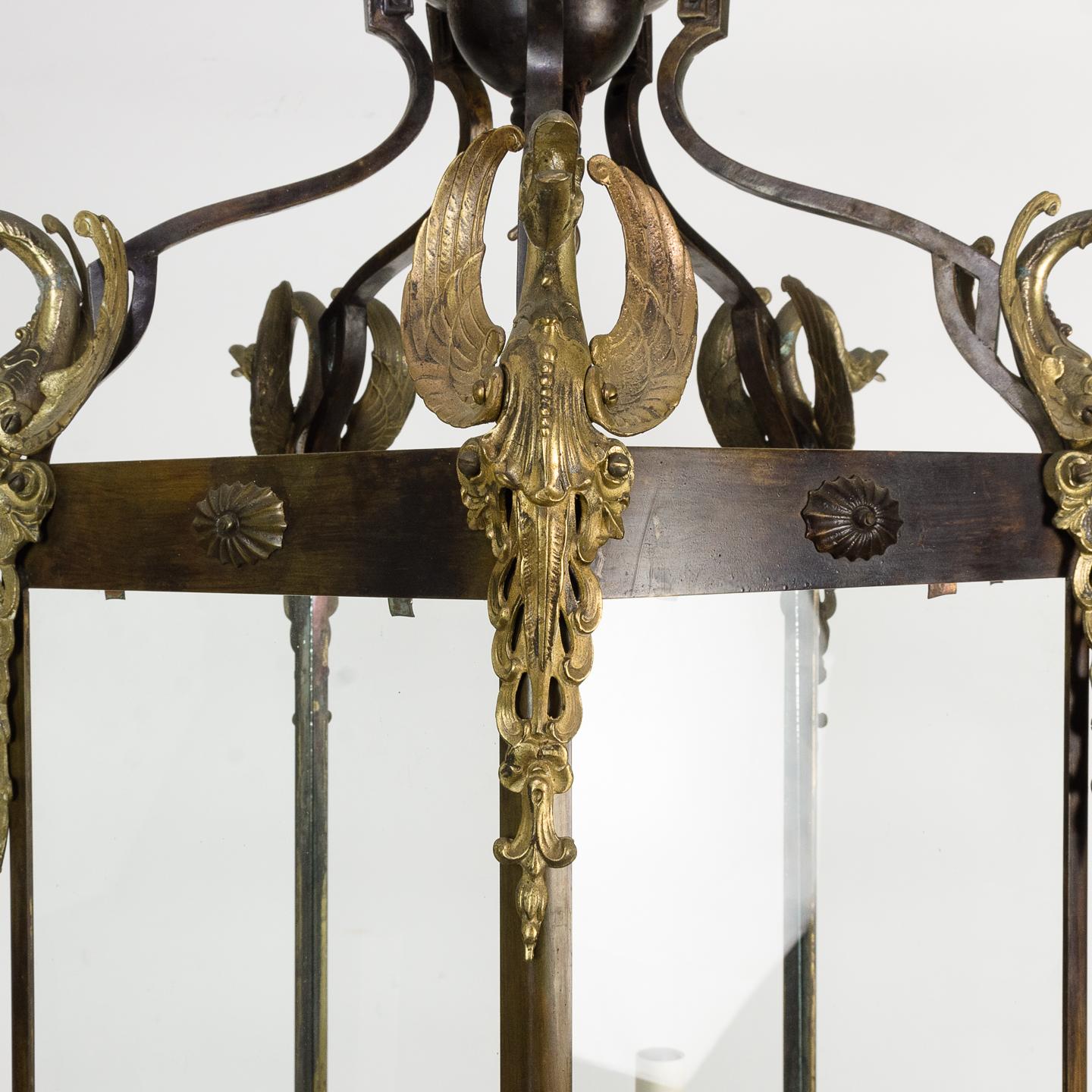 19th Century French Empire Style Hall Lantern For Sale 6