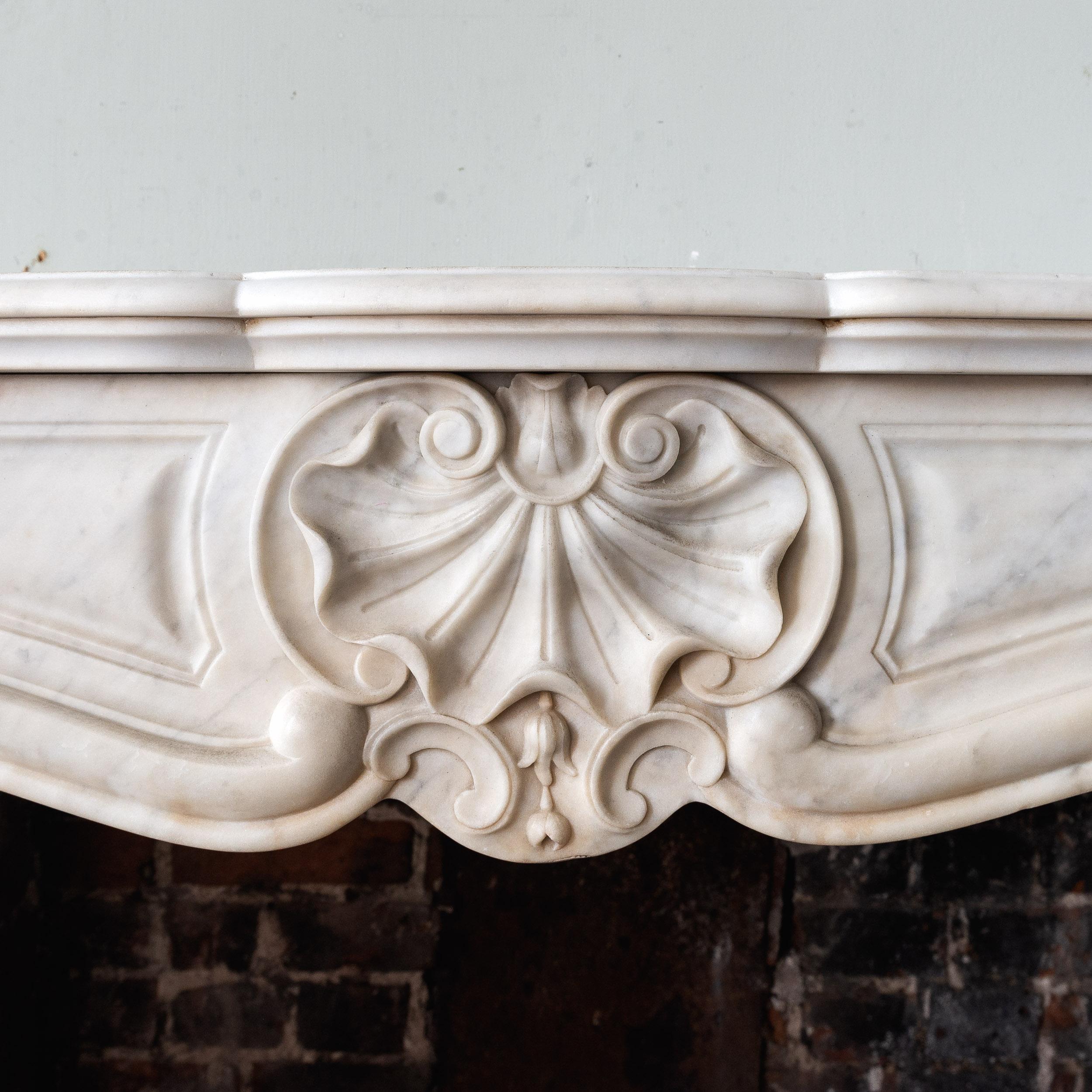 19th Century French Louis XV Style Fireplace In Good Condition In London, GB