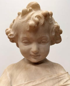 Nineteenth Century Italian Marble Bust of Child, Circa 1850