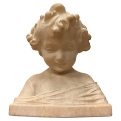 Nineteenth Century Italian Marble Bust of Child, Circa 1850