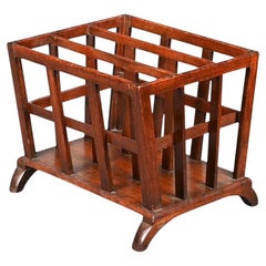 Nineteenth Century Mahogany Canterbury / Music / Magazine Stand