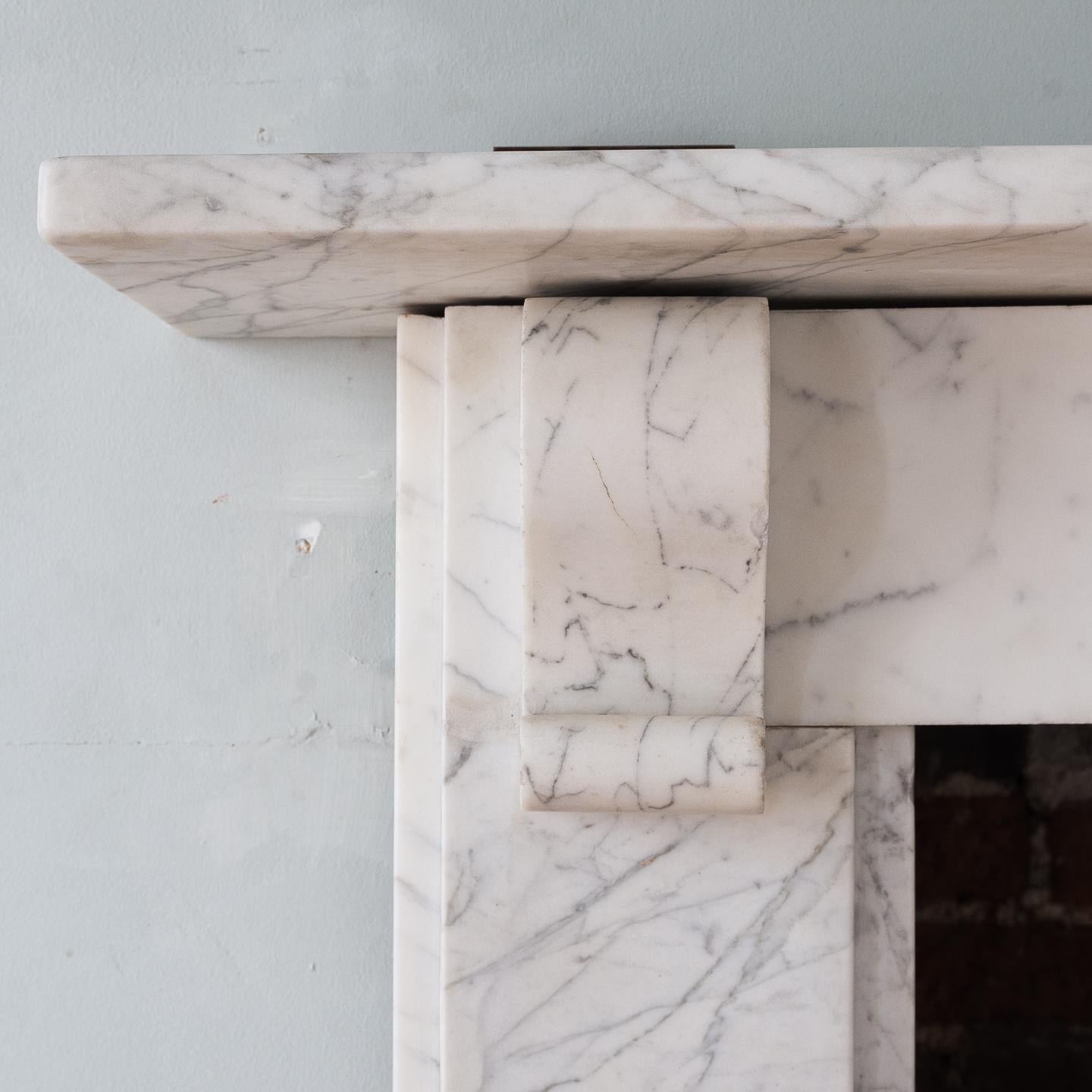 19th Century ‘Old English’ Marble Fireplace 4