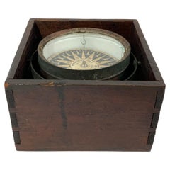 Antique Nineteenth Century Philadelphia Ship Compass