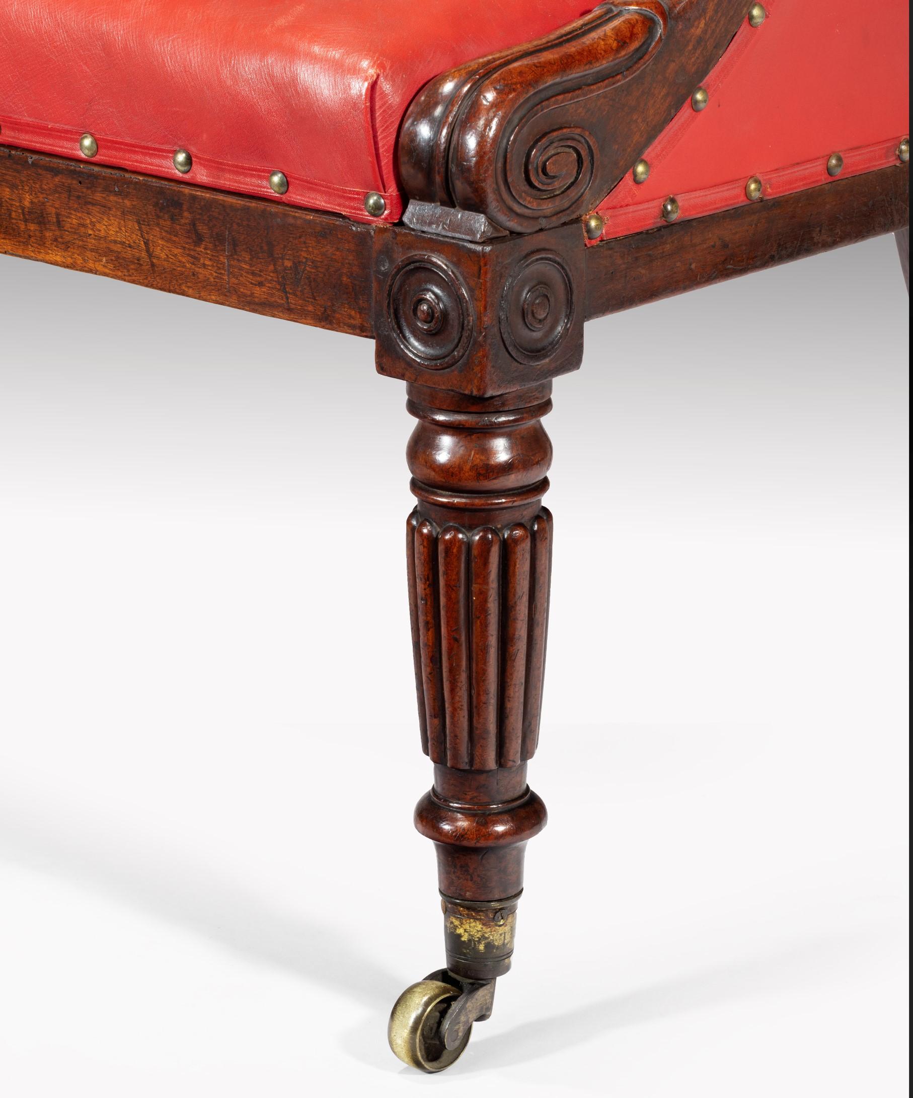 19th Century Regency Mahogany Desk Armchair For Sale 1